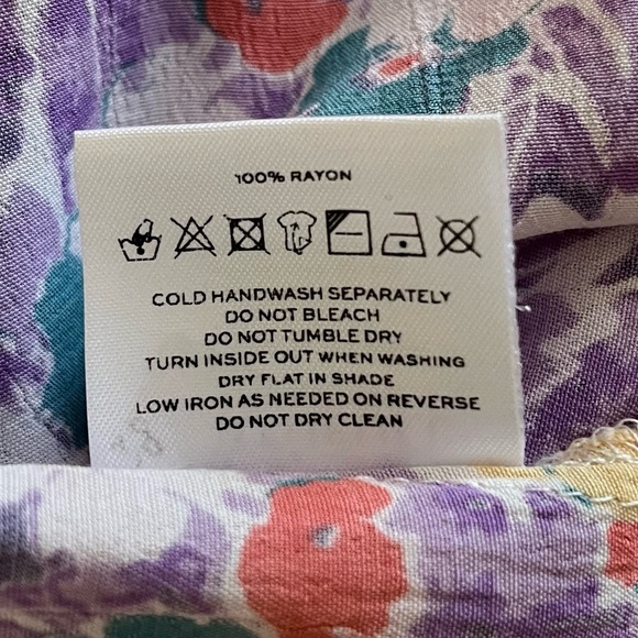 Faithfull the Brand Mid Summer Floral-Print Crepe Mini Dress, Size M - Picture 13 of 15